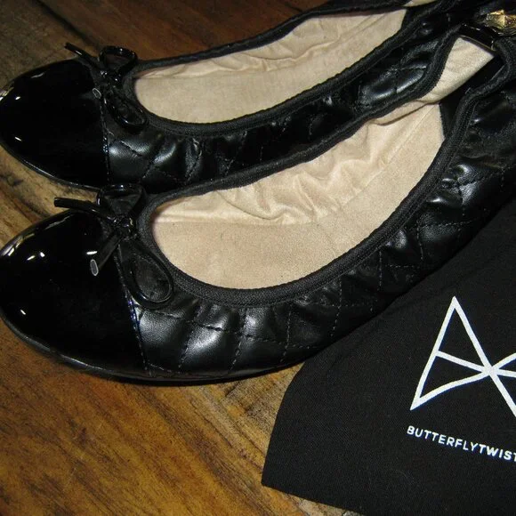 Butterflytwist Ballet Flats - Black Size 9 - New, never worn - Picture 1 of 4